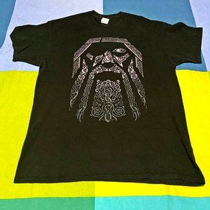 Black Odin Themed Graphic SS Tee